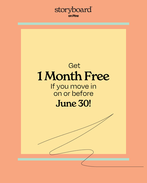 a quote about 1 month free if you move in on or before june 30